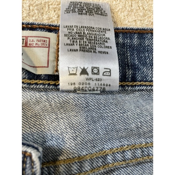 Vintage Levi Signature Women's Jeans Bootcut Flared Blue Denim Size 16 Low Rise - Picture 3 of 9